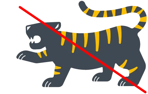 トラブルフリーを示すイラスト